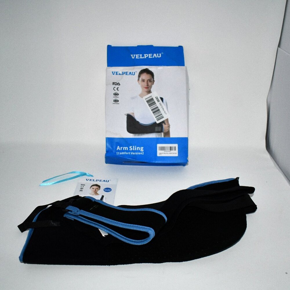 Velpeau Arm Sling Shoulder Immobilizer for Women and Men, Comfort Version, Large
